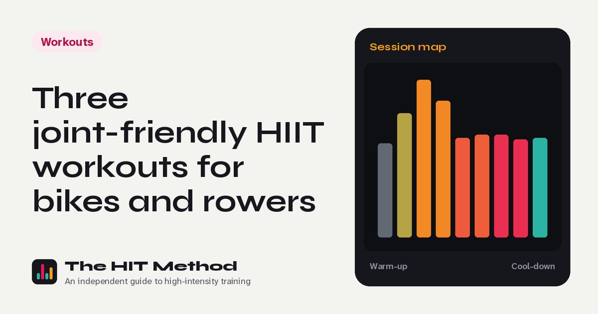 Interval chart cover for: Three joint-friendly HIIT workouts for bikes and rowers